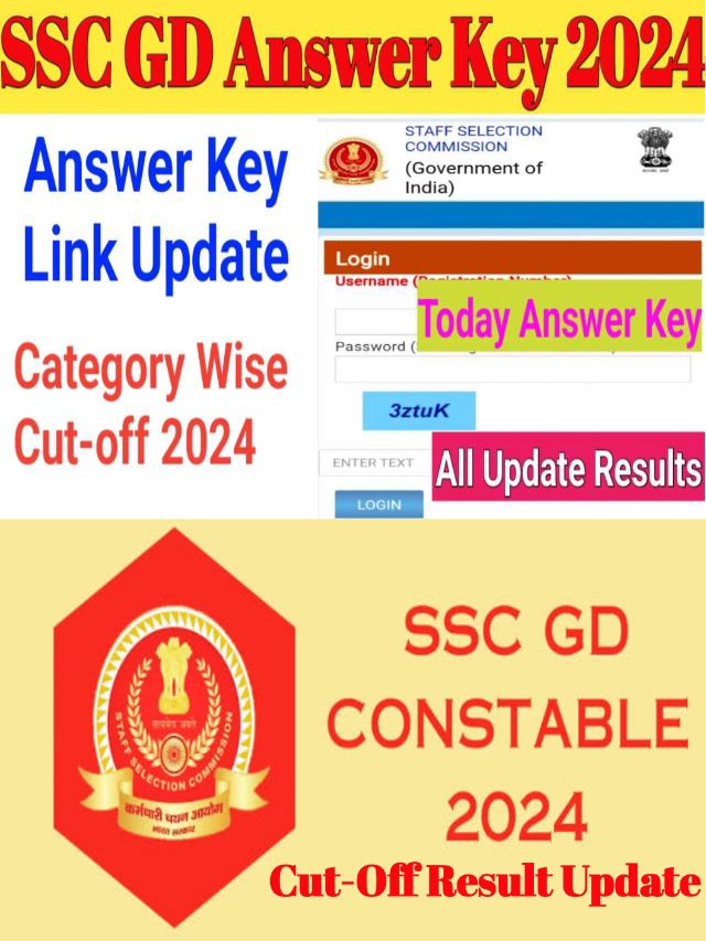 SSC GD Result, Answer Key 2024 : कट-ऑफ उत्तर कुंजी करें चेक